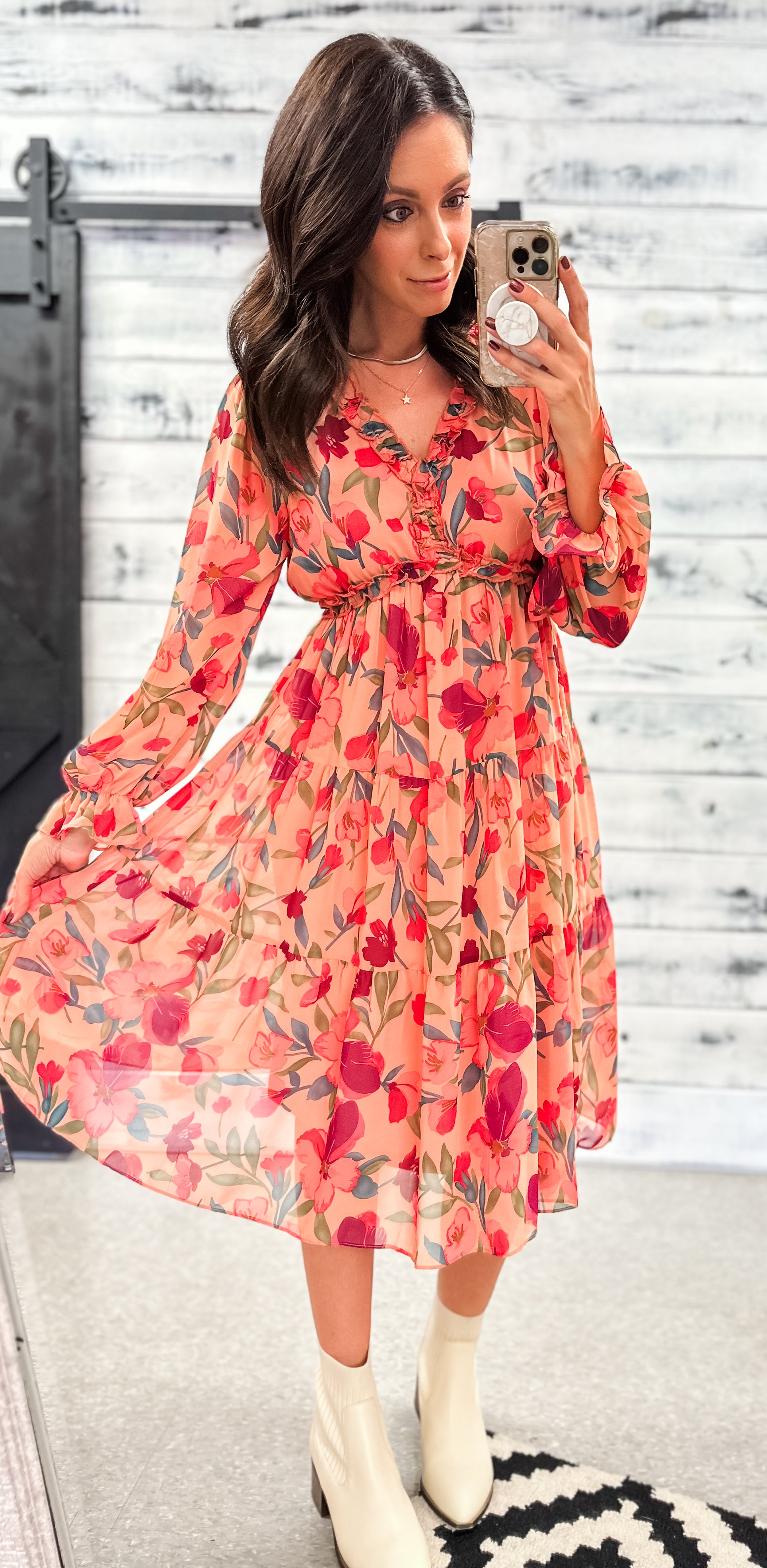 floral tiered dress